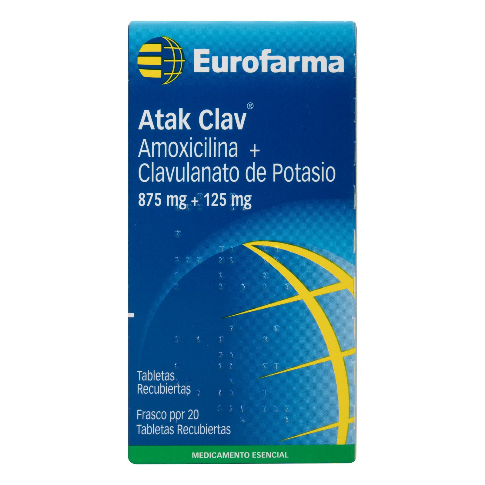 ATAK CLAV 875 MG 20 TABLETAS